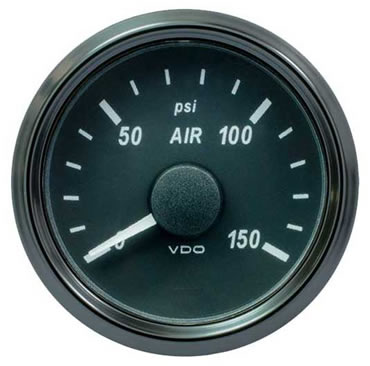 VDO SingleViu Air Pressure Gauge 150PSI